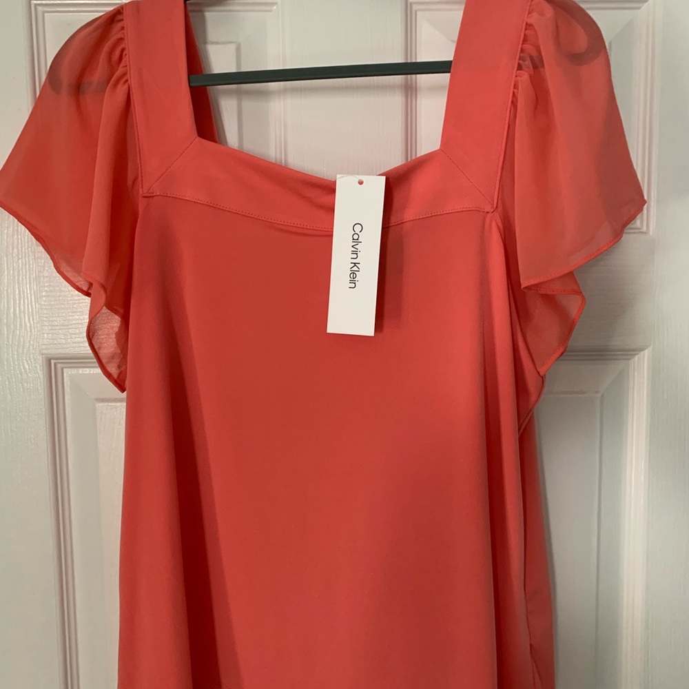 Calvin Klein Coral Women's Top M